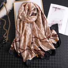 Load image into Gallery viewer, 2019 luxury brand women scarf summer silk scarves shawls lady wraps soft pashimina female Echarpe Designer beach stole bandana