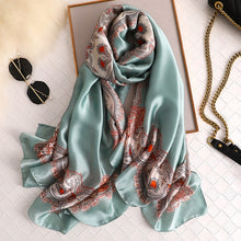 Load image into Gallery viewer, 2019 luxury brand women scarf summer silk scarves shawls lady wraps soft pashimina female Echarpe Designer beach stole bandana