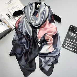 2019 luxury brand women scarf summer silk scarves shawls lady wraps soft pashimina female Echarpe Designer beach stole bandana