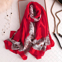 Load image into Gallery viewer, 2019 luxury brand women scarf summer silk scarves shawls lady wraps soft pashimina female Echarpe Designer beach stole bandana