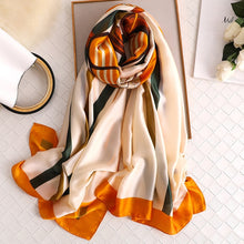 Load image into Gallery viewer, 2019 luxury brand women scarf summer silk scarves shawls lady wraps soft pashimina female Echarpe Designer beach stole bandana