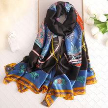 Load image into Gallery viewer, 2019 luxury brand women scarf summer silk scarves shawls lady wraps soft pashimina female Echarpe Designer beach stole bandana