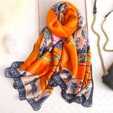 Load image into Gallery viewer, 2019 luxury brand women scarf summer silk scarves shawls lady wraps soft pashimina female Echarpe Designer beach stole bandana