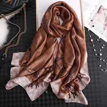 Load image into Gallery viewer, 2019 luxury brand women scarf summer silk scarves shawls lady wraps soft pashimina female Echarpe Designer beach stole bandana