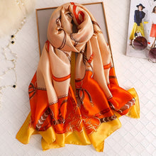 Load image into Gallery viewer, 2019 luxury brand women scarf summer silk scarves shawls lady wraps soft pashimina female Echarpe Designer beach stole bandana