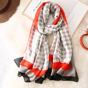 2019 luxury brand women scarf summer silk scarves shawls lady wraps soft pashimina female Echarpe Designer beach stole bandana