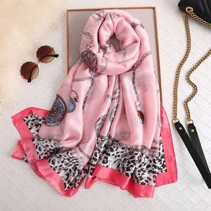 2019 luxury brand women scarf summer silk scarves shawls lady wraps soft pashimina female Echarpe Designer beach stole bandana