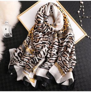 2019 luxury brand women scarf summer silk scarves shawls lady wraps soft pashimina female Echarpe Designer beach stole bandana