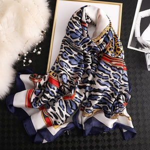 2019 luxury brand women scarf summer silk scarves shawls lady wraps soft pashimina female Echarpe Designer beach stole bandana