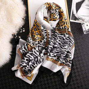 2019 luxury brand women scarf summer silk scarves shawls lady wraps soft pashimina female Echarpe Designer beach stole bandana