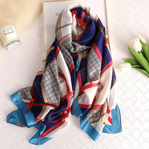 2019 luxury brand women scarf summer silk scarves shawls lady wraps soft pashimina female Echarpe Designer beach stole bandana