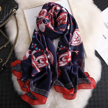 Load image into Gallery viewer, 2019 luxury brand women scarf summer silk scarves shawls lady wraps soft pashimina female Echarpe Designer beach stole bandana