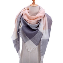 Load image into Gallery viewer, Designer 2019 knitted spring winter women scarf plaid warm cashmere scarves shawls luxury brand neck bandana  pashmina lady wrap