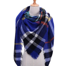 Load image into Gallery viewer, Designer 2019 knitted spring winter women scarf plaid warm cashmere scarves shawls luxury brand neck bandana  pashmina lady wrap