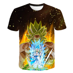 2019 New Arrival Cool Goku Dragon Ball Z 3d T Shirt Summer Fashionable Short Sleeve Tee Tops Men  Anime DBZ Harajuku T-Shirts