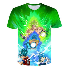 Load image into Gallery viewer, 2019 New Arrival Cool Goku Dragon Ball Z 3d T Shirt Summer Fashionable Short Sleeve Tee Tops Men  Anime DBZ Harajuku T-Shirts