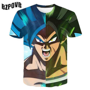 2019 New Arrival Cool Goku Dragon Ball Z 3d T Shirt Summer Fashionable Short Sleeve Tee Tops Men  Anime DBZ Harajuku T-Shirts