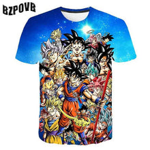 Load image into Gallery viewer, 2019 New Arrival Cool Goku Dragon Ball Z 3d T Shirt Summer Fashionable Short Sleeve Tee Tops Men  Anime DBZ Harajuku T-Shirts