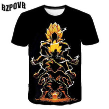 Load image into Gallery viewer, 2019 New Arrival Cool Goku Dragon Ball Z 3d T Shirt Summer Fashionable Short Sleeve Tee Tops Men  Anime DBZ Harajuku T-Shirts