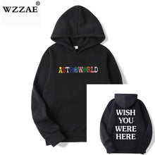 Load image into Gallery viewer, TRAVIS SCOTT ASTROWORLD WISH YOU WERE HERE HOODIES fashion letter ASTROWORLD HOODIE streetwear Man woman Pullover Sweatshirt