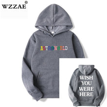 Load image into Gallery viewer, TRAVIS SCOTT ASTROWORLD WISH YOU WERE HERE HOODIES fashion letter ASTROWORLD HOODIE streetwear Man woman Pullover Sweatshirt