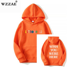 Load image into Gallery viewer, TRAVIS SCOTT ASTROWORLD WISH YOU WERE HERE HOODIES fashion letter ASTROWORLD HOODIE streetwear Man woman Pullover Sweatshirt