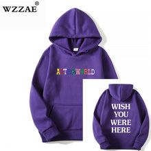 Load image into Gallery viewer, TRAVIS SCOTT ASTROWORLD WISH YOU WERE HERE HOODIES fashion letter ASTROWORLD HOODIE streetwear Man woman Pullover Sweatshirt