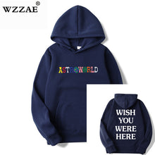 Load image into Gallery viewer, TRAVIS SCOTT ASTROWORLD WISH YOU WERE HERE HOODIES fashion letter ASTROWORLD HOODIE streetwear Man woman Pullover Sweatshirt