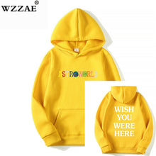 Load image into Gallery viewer, TRAVIS SCOTT ASTROWORLD WISH YOU WERE HERE HOODIES fashion letter ASTROWORLD HOODIE streetwear Man woman Pullover Sweatshirt