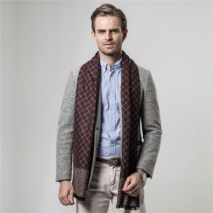 [Peacesky]2019 New Brand Winter Men's Plaid Cashmere Scarf Men Scarves Free Shipping YH101