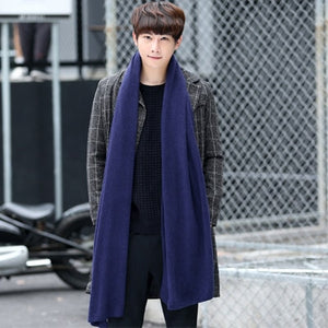 Winter Warm Scarf knitted Thick Warm winter scarves male cashmere warm men scarves