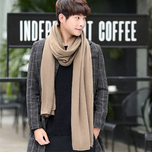 Winter Warm Scarf knitted Thick Warm winter scarves male cashmere warm men scarves