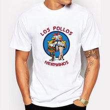 Load image into Gallery viewer, Men&#39;s Fashion Breaking Bad Shirt 2015 LOS POLLOS Hermanos T Shirt Chicken Brothers Short Sleeve Tee Hipster Hot Sale Tops