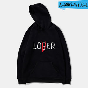 Movie It Losers Club Hoodies Men/Women Harajuku Loser Lover It Inspired Hoodie Sweatshirt Casual Pullover Jacket Coat Oversize