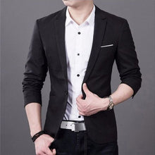 Load image into Gallery viewer, 2019 New Korean Men Blazer Casual Slim Fit Office Suit Autumn Winter Jacket Coat Formal Masculina Blazer Men&#39;s Business Blazers