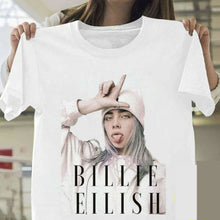 Load image into Gallery viewer, Billie Eilish T Shirt Harajuku  Fans White Cotton Men Camiseta Mujer Hot Selling Man Aesthetic Top Tee Plus Size Streetwear Cool