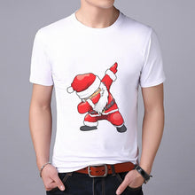 Load image into Gallery viewer, Funny Santa Claus print MEN T-shirt Top Tees Christmas tshirt Christmas Print Men T Shirt  Santa Claus Tee Shirt 2019