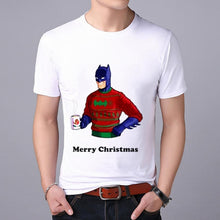 Load image into Gallery viewer, Funny Santa Claus print MEN T-shirt Top Tees Christmas tshirt Christmas Print Men T Shirt  Santa Claus Tee Shirt 2019