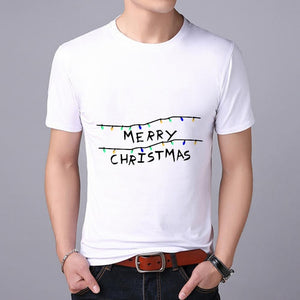 Funny Santa Claus print MEN T-shirt Top Tees Christmas tshirt Christmas Print Men T Shirt  Santa Claus Tee Shirt 2019