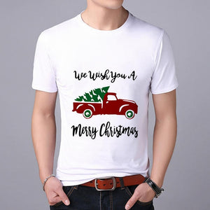 Funny Santa Claus print MEN T-shirt Top Tees Christmas tshirt Christmas Print Men T Shirt  Santa Claus Tee Shirt 2019