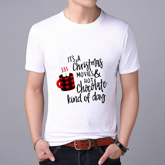 Funny Santa Claus print MEN T-shirt Top Tees Christmas tshirt Christmas Print Men T Shirt  Santa Claus Tee Shirt 2019