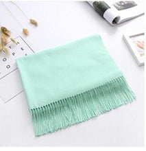 Load image into Gallery viewer, Women solid color cashmere scarves with tassel lady winter autumn long scarf high quality female shawl hot sale men scarf