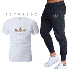 Load image into Gallery viewer, 2019 summer new T-shirt men&#39;s fashion two-piece men&#39;s gymT shirt + pants men&#39;s sportswear printing casual men&#39;s T-shirt suit