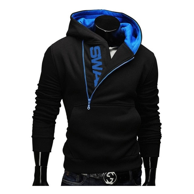 Hoodies Men 2019 Autumn Fashion Tracksuit Sweatshirt Men's Winter Warm Collar Cap Long Sleeves Pullover Hoody Sports Sweatshirts