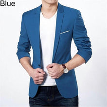 Load image into Gallery viewer, Fashion Men Slim Fit Formal One Button Suit Business Blazer Coat Jacket Tops