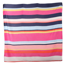 Load image into Gallery viewer, 50*50cm Women&#39;s Scarf Fashion Spring Summer Striped Silk Square Scarves Girls Printed Handkerchief Chiffon Scarf Neck Accessory