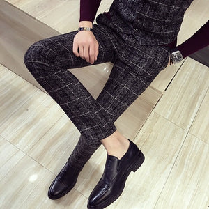 luxury suit ( Blazer + Vest + pant ) Plaid stripes mens suits 2019 Asia size S-5XL High quality tuxedo men suits three-piece set