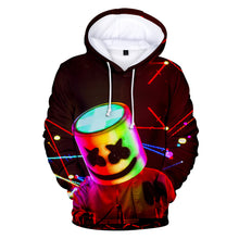 Load image into Gallery viewer, New Style Cotton Candy Band Baida DJ Marshmello 3D Digital Printing Hooded Sweater