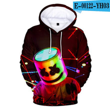 Load image into Gallery viewer, New Style Cotton Candy Band Baida DJ Marshmello 3D Digital Printing Hooded Sweater