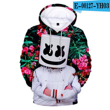 Load image into Gallery viewer, New Style Cotton Candy Band Baida DJ Marshmello 3D Digital Printing Hooded Sweater